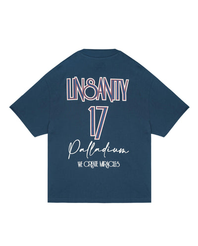 109347-478 | PALLADIUM X JEREMY LIN LINSANITY COTTON T-SHIRT | BLUE WING TEAL