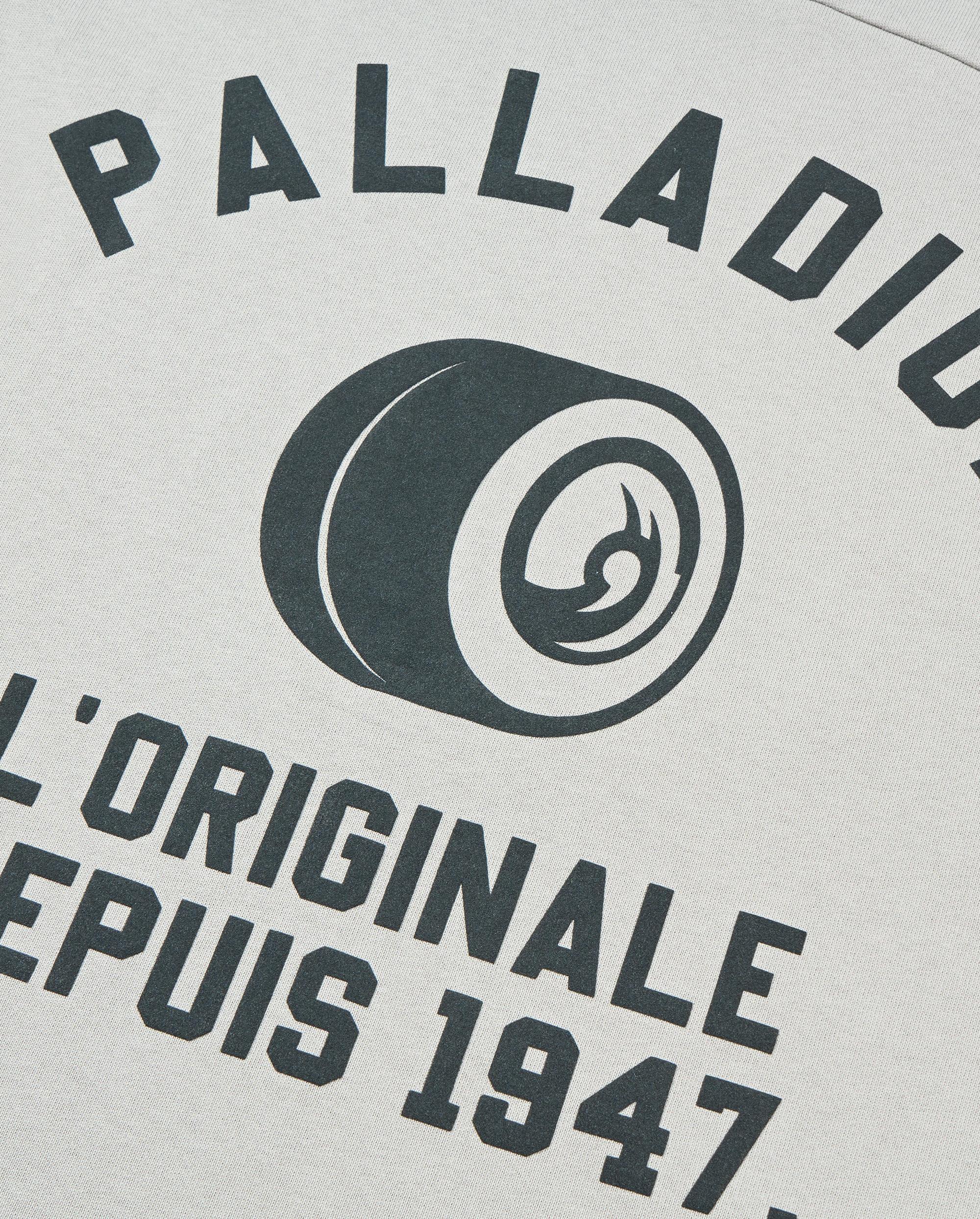 109644-031 | MEN'S HERITAGE PALLADIUM LOGO LOOSE FIT COTTON T-S | FLINT GRAY