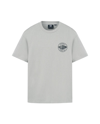 109644-031 | MEN'S HERITAGE PALLADIUM LOGO LOOSE FIT COTTON T-S | FLINT GRAY