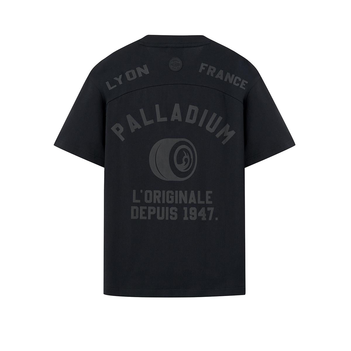 109644-032 | MEN'S HERITAGE PALLADIUM LOGO LOOSE FIT COTTON T-S | TAP SHOE