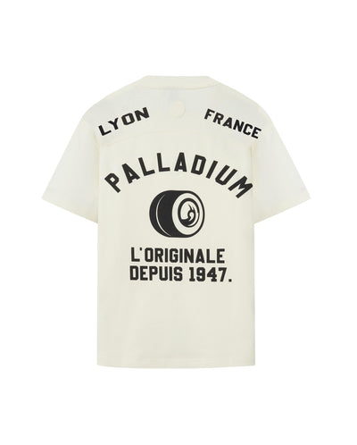 109644-232 | MEN'S HERITAGE PALLADIUM LOGO LOOSE FIT COTTON T-S | VANILLA ICE