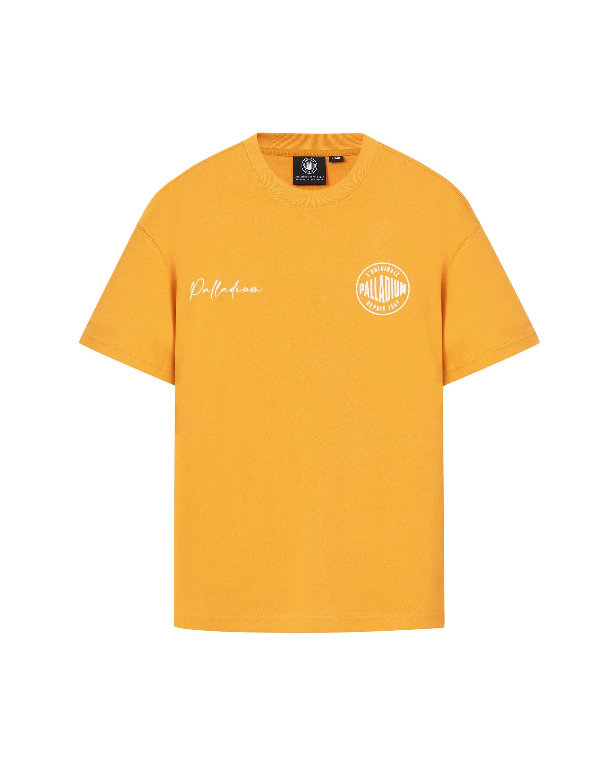 109647-706 | MEN'S VINTAGE PALLADIUM LOGO LOOSE FIT COTTON T-SH | SUNFLOWER