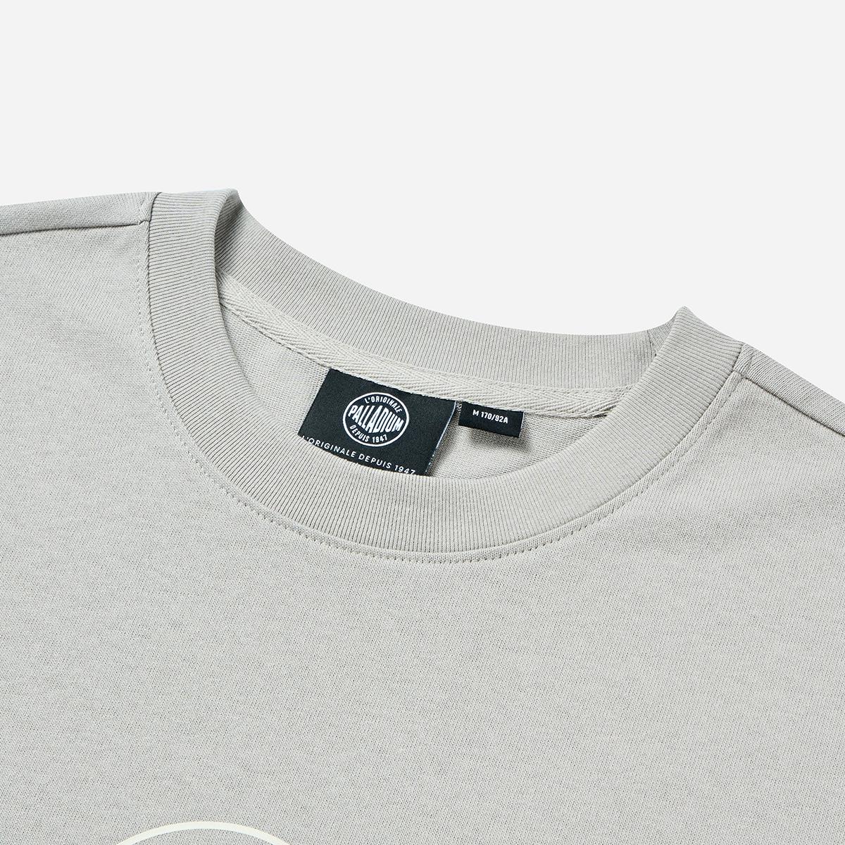 109648-031 | MEN'S VINTAGE PALLADIUM LOGO LOOSE FIT COTTON T-SH | FLINT GRAY