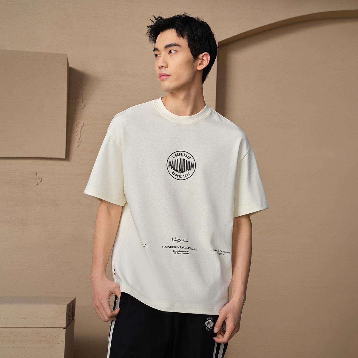 109648-232 | MEN'S VINTAGE PALLADIUM LOGO LOOSE FIT COTTON T-SH | VANILLA ICE