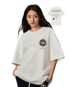 109649-262 | MEN'S PALLADIUM LOGO LOOSE FIT COTTON T-SHIRT | MARSHMALLOW