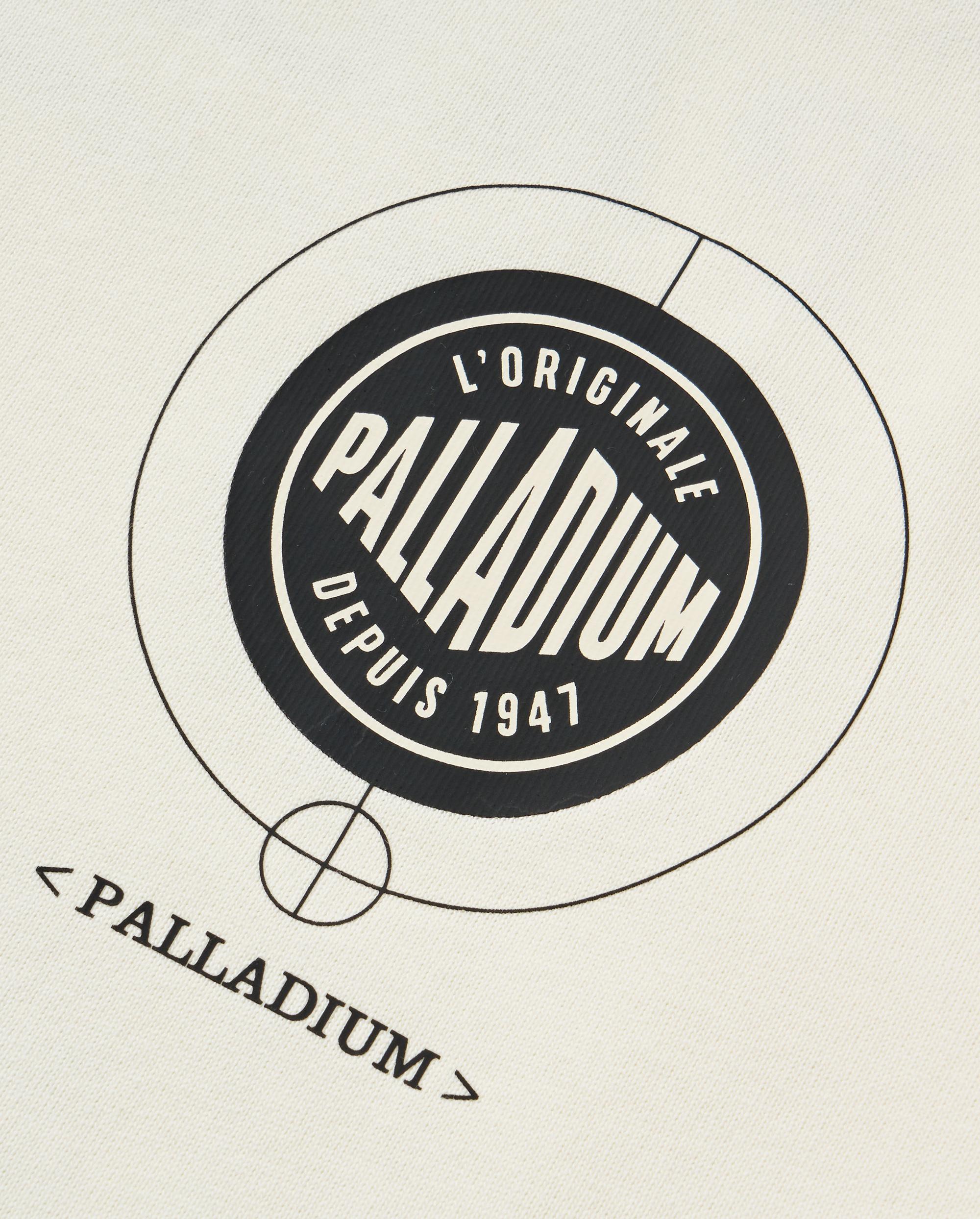 109649-262 | MEN'S PALLADIUM LOGO LOOSE FIT COTTON T-SHIRT | MARSHMALLOW