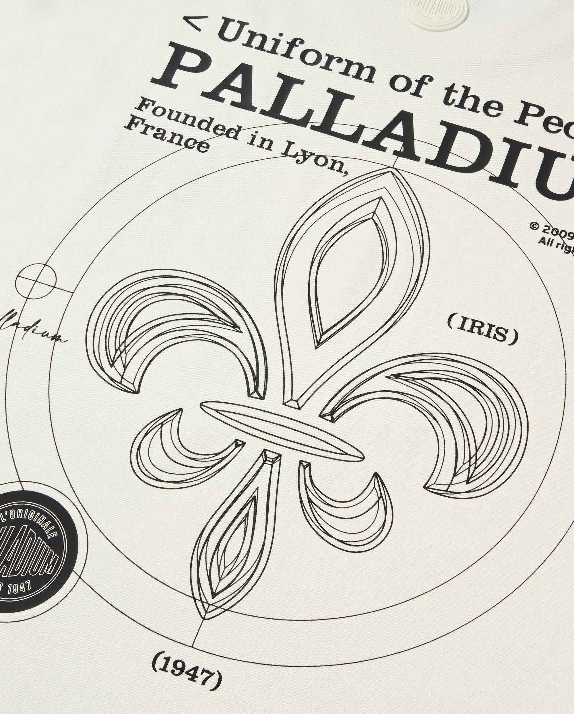 109649-262 | MEN'S PALLADIUM LOGO LOOSE FIT COTTON T-SHIRT | MARSHMALLOW