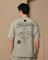 109649-354 | MEN'S PALLADIUM LOGO LOOSE FIT COTTON T-SHIRT | SEAGRASS