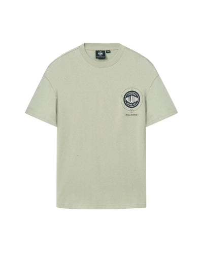 109649-354 | MEN'S PALLADIUM LOGO LOOSE FIT COTTON T-SHIRT | SEAGRASS