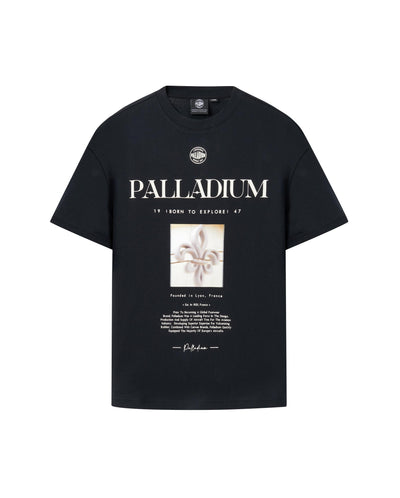 109650-032 | MEN'S IRIS THEME PRINTED LOOSE FIT COTTON T-SHIRT | TAP SHOE