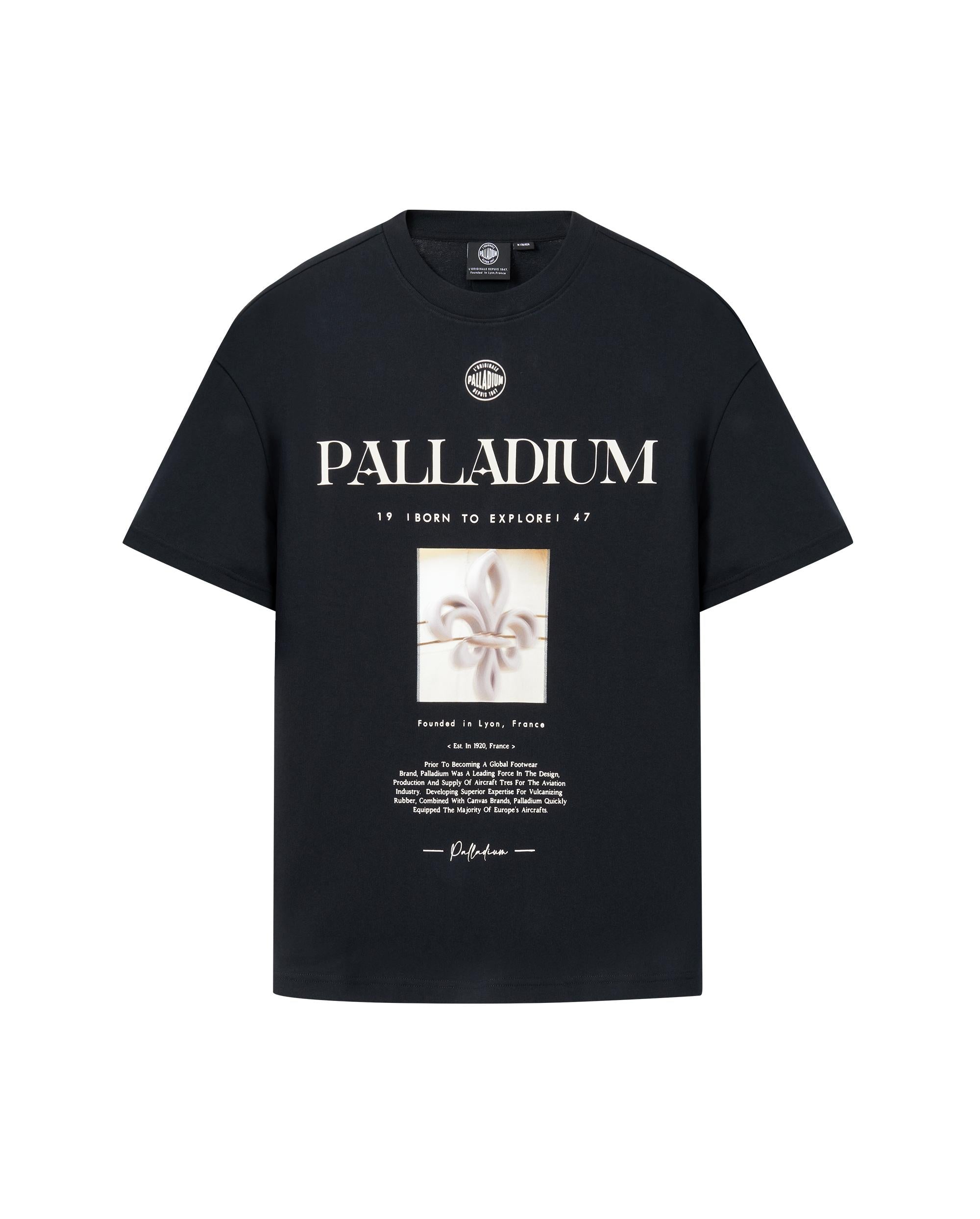 109650-032 | MEN'S IRIS THEME PRINTED LOOSE FIT COTTON T-SHIRT | TAP SHOE