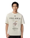 109650-232 | MEN'S "IRIS" THEME PRINTED LOOSE FIT COTTON T-SHIR | VANILLA ICE