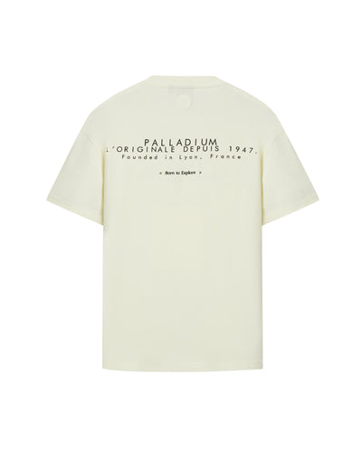 109650-232 | MEN'S IRIS THEME PRINTED LOOSE FIT COTTON T-SHIRT | VANILLA ICE