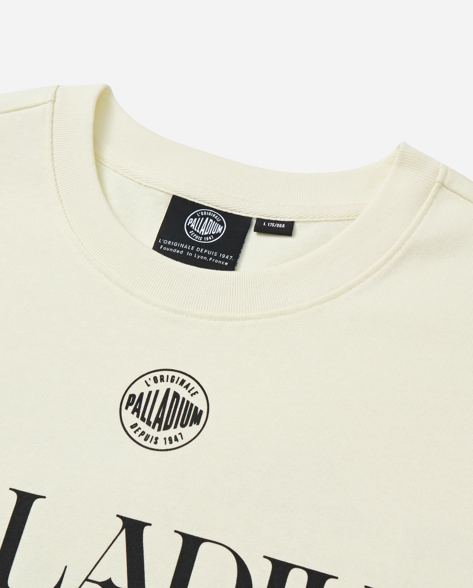 109650-232 | MEN'S IRIS THEME PRINTED LOOSE FIT COTTON T-SHIRT | VANILLA ICE