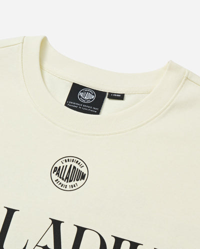 109650-232 | MEN'S IRIS THEME PRINTED LOOSE FIT COTTON T-SHIRT | VANILLA ICE