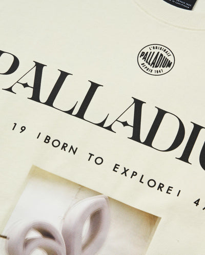 109650-232 | MEN'S IRIS THEME PRINTED LOOSE FIT COTTON T-SHIRT | VANILLA ICE