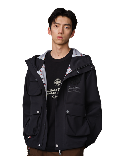 109663-032 | MEN'S PALLADIUM LOGO HOODED JACKET | TAP SHOE