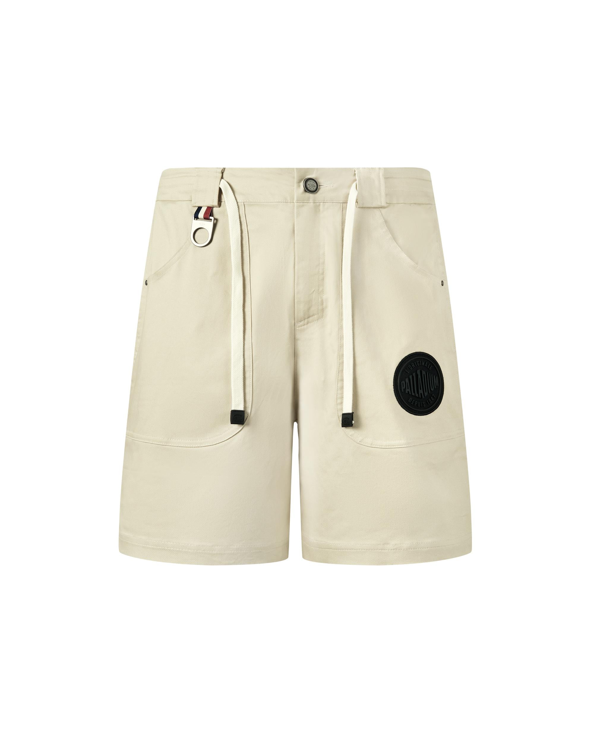 109687-043 | MEN'S PALLADIUM LOGO SHORTS | OYSTER GRAY