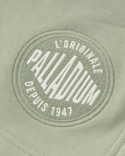 109689-354 | MEN'S VINTAGE PALLADIUM LOGO LOOSE FIT SHORTS | SEAGRASS