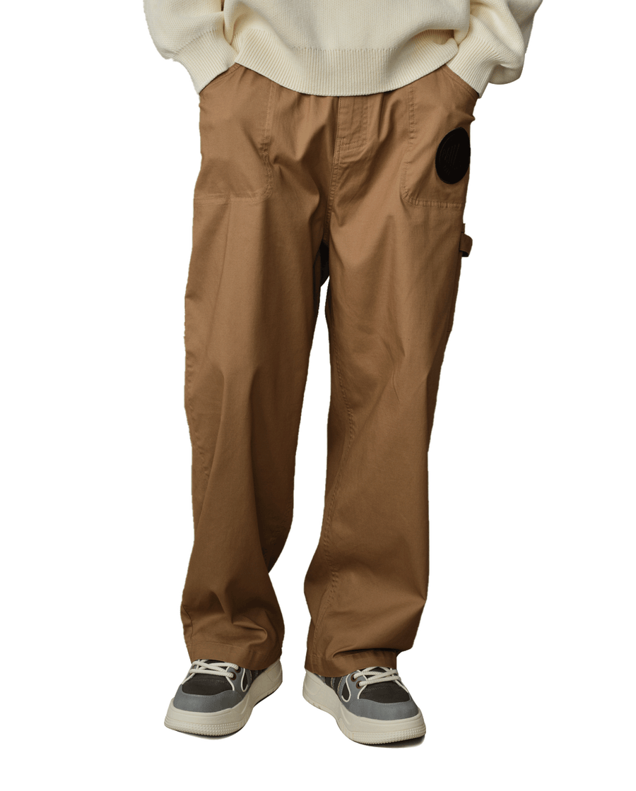 109695-301 | MEN'S PALLADIUM LOGO LOOSE FIT PANTS | PETRIFIED OAK