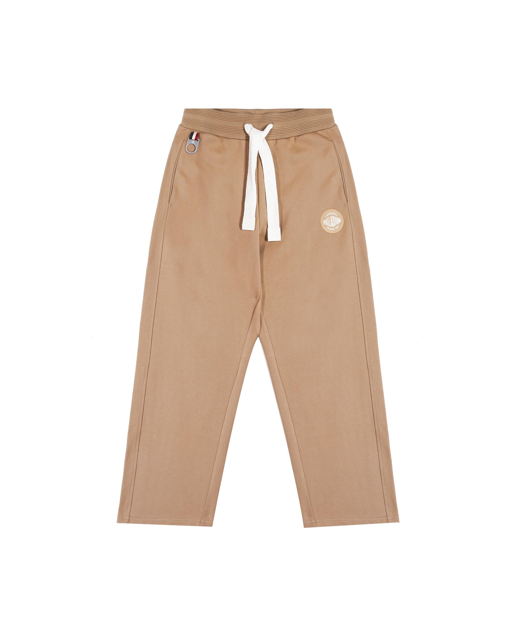109696-301 | MEN'S PALLADIUM LOGO LOOSE FIT COTTON PANTS | PETRIFIED OAK