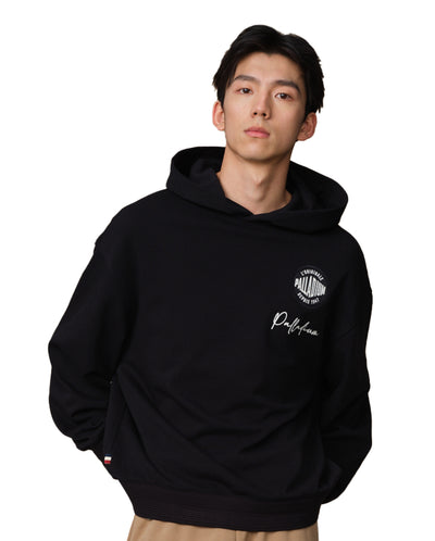 109712-032 | MEN'S PALLADIUM LOGO LOOSE FIT HOODIE | TAP SHOE