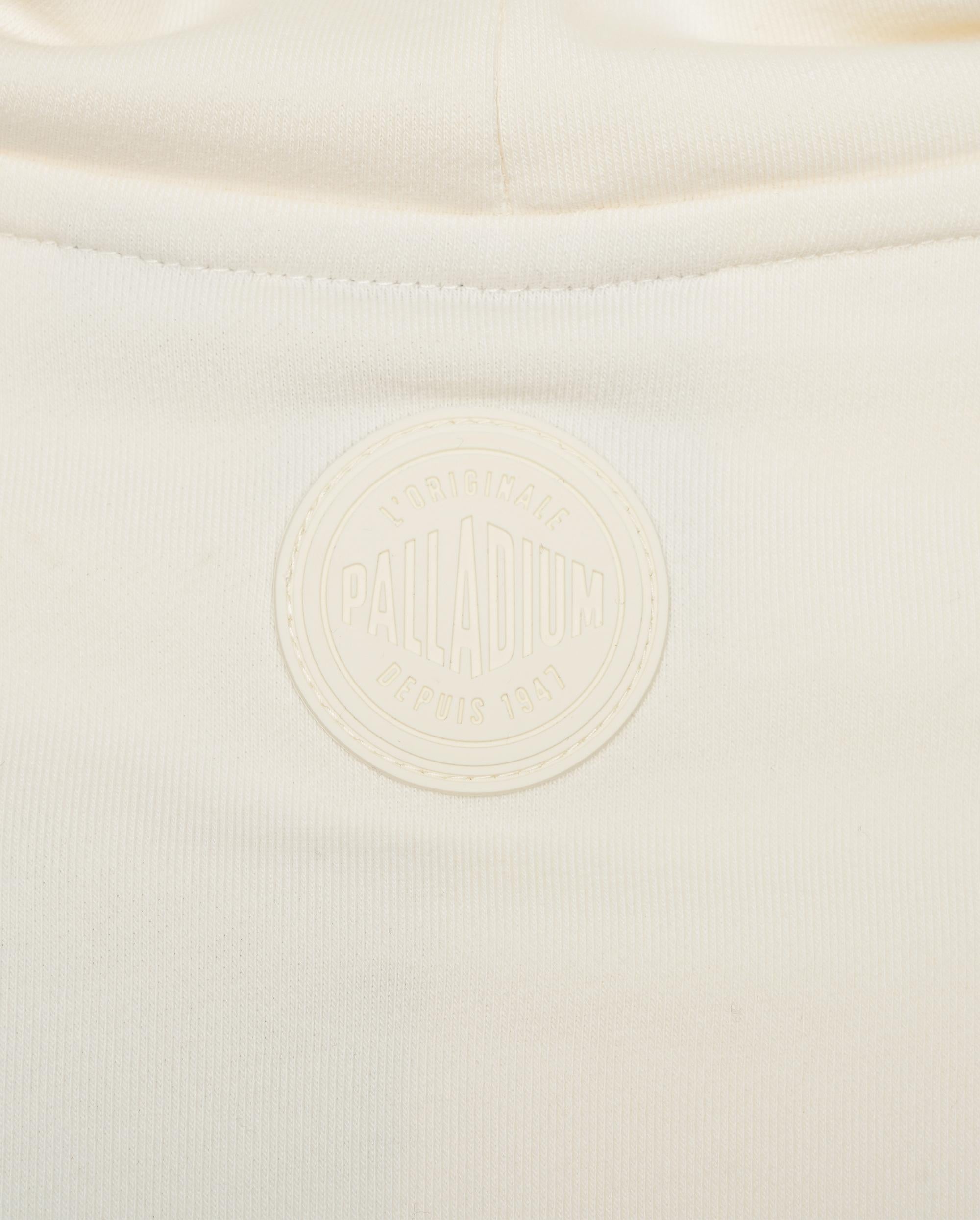 109712-262 | MEN'S PALLADIUM LOGO LOOSE FIT HOODIE | MARSHMALLOW