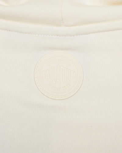 109712-262 | MEN'S PALLADIUM LOGO LOOSE FIT HOODIE | MARSHMALLOW