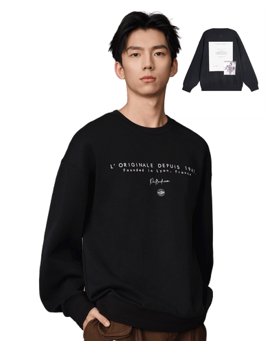 109717-032 | MEN'S PALLADIUM LOGO LOOSE FIT SWEATSHIRT | TAP SHOE