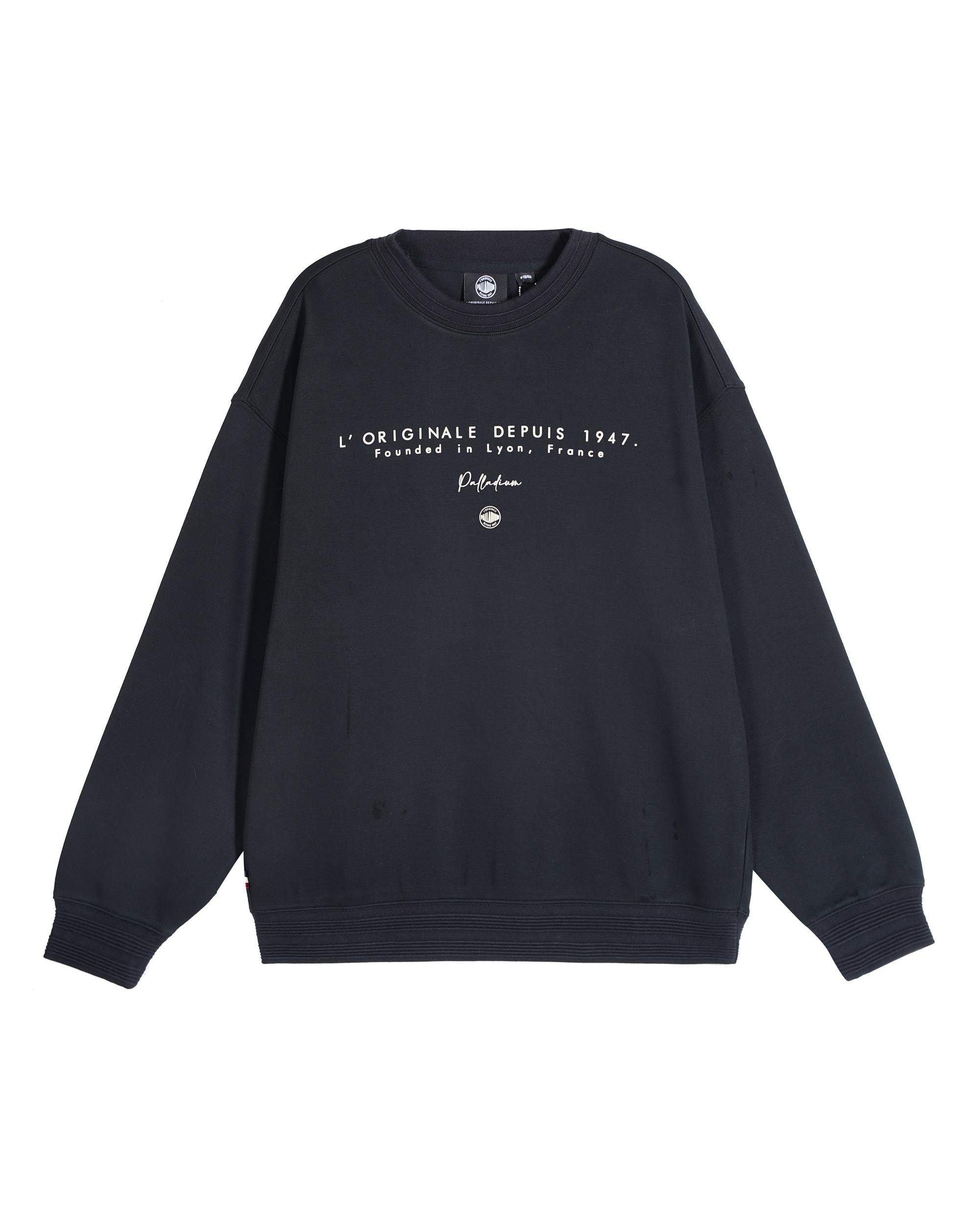 109717-032 | MEN'S PALLADIUM LOGO LOOSE FIT SWEATSHIRT | TAP SHOE