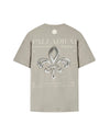 109731-031 | MEN'S PALLADIUM LOGO LOOSE FIT COTTON T-SHIRT | FLINT GRAY