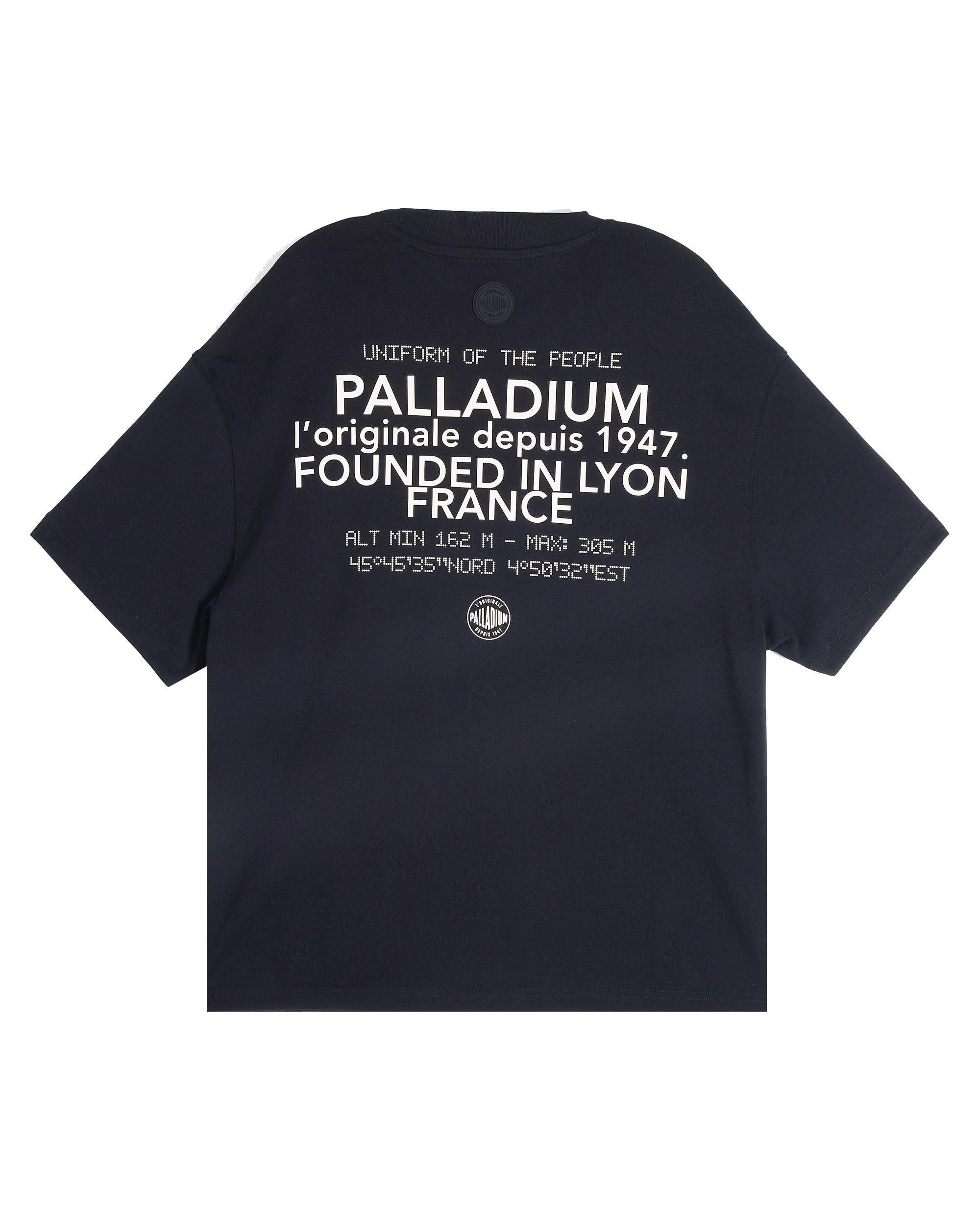 109732-032 | MEN'S PALLADIUM LOGO LOOSE FIT COTTON T-SHIRT | TAP SHOE