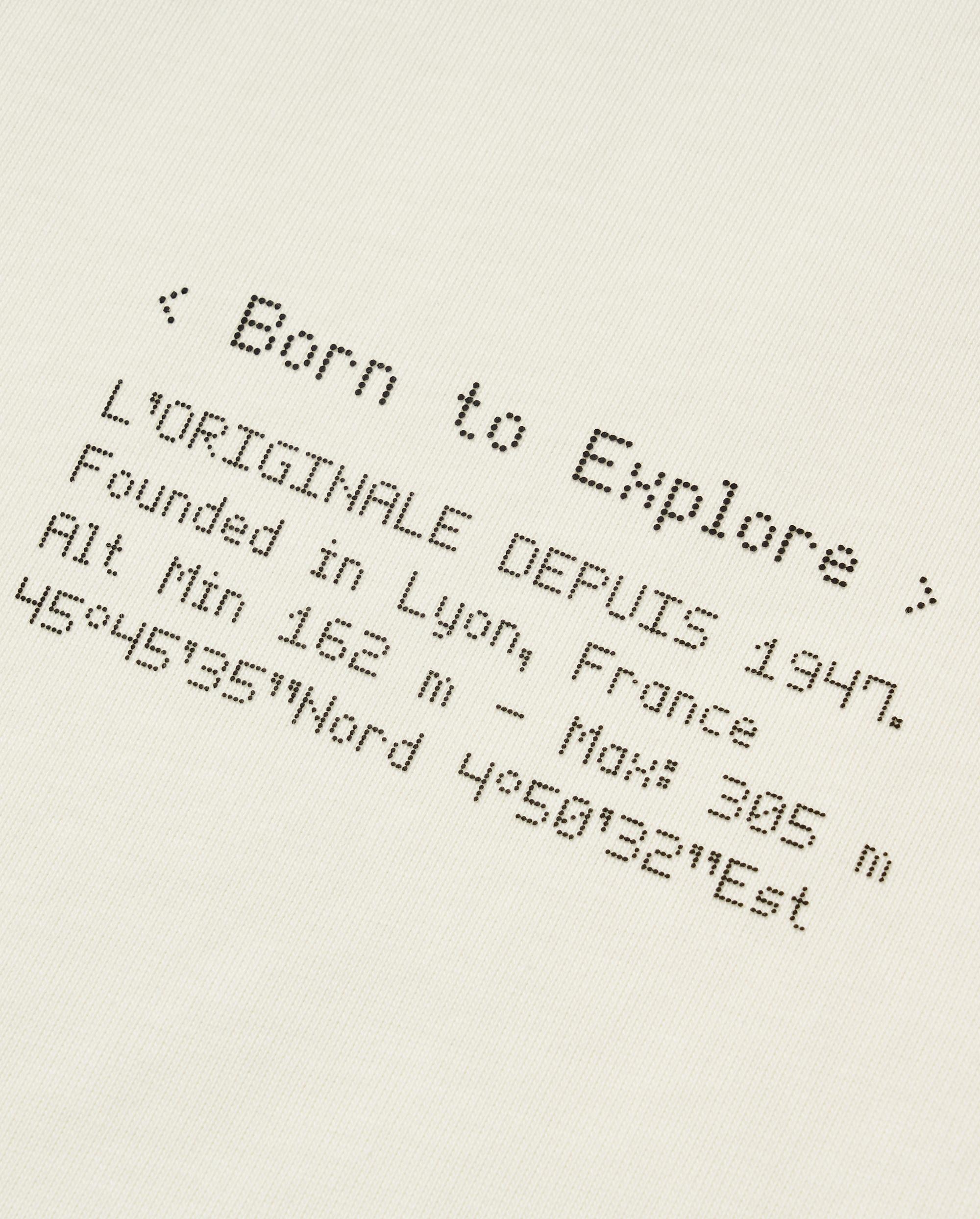 109734-262 | MEN'S PALLADIUM LOGO LOOSE FIT COTTON T-SHIRT | MARSHMALLOW