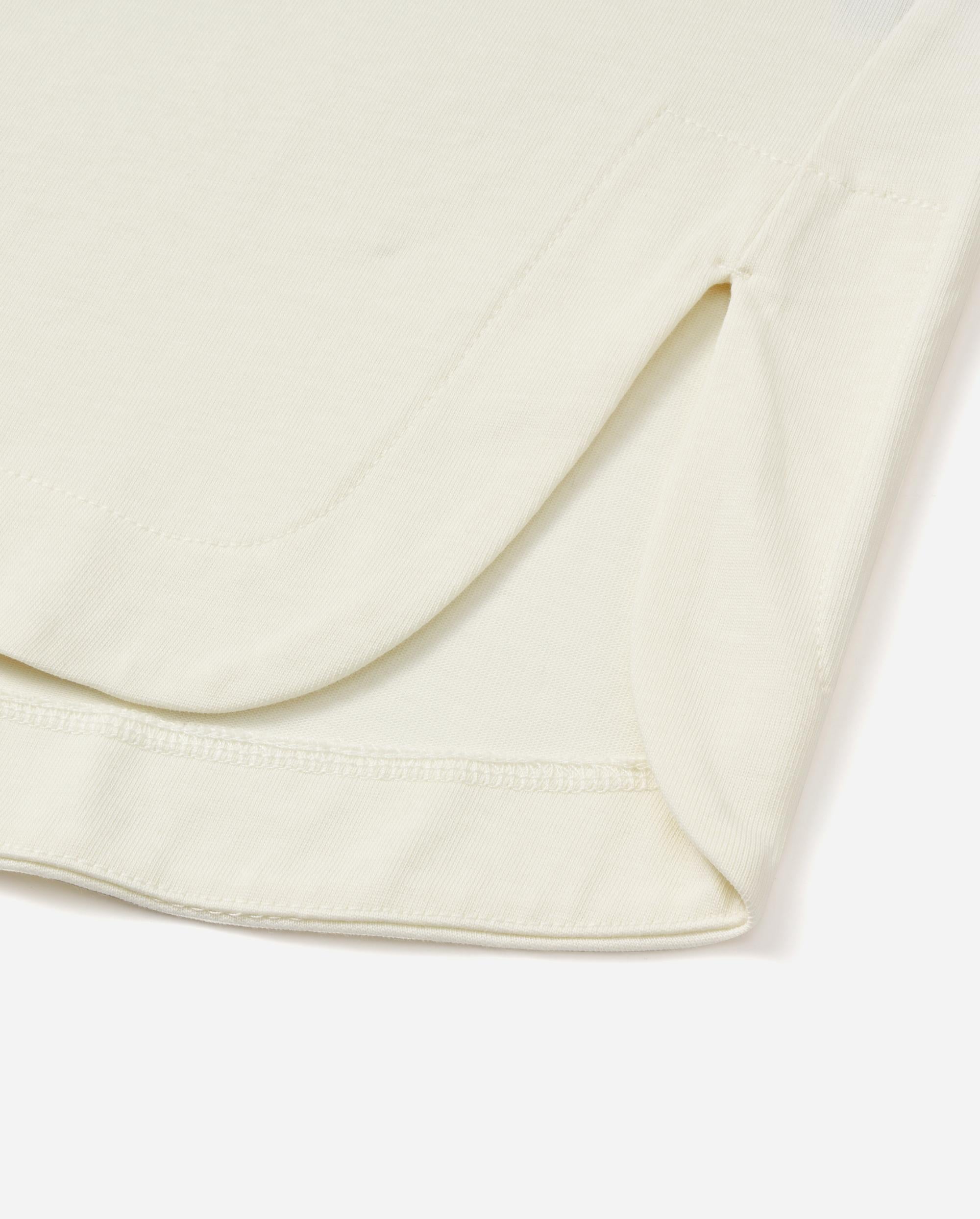 109734-262 | MEN'S PALLADIUM LOGO LOOSE FIT COTTON T-SHIRT | MARSHMALLOW