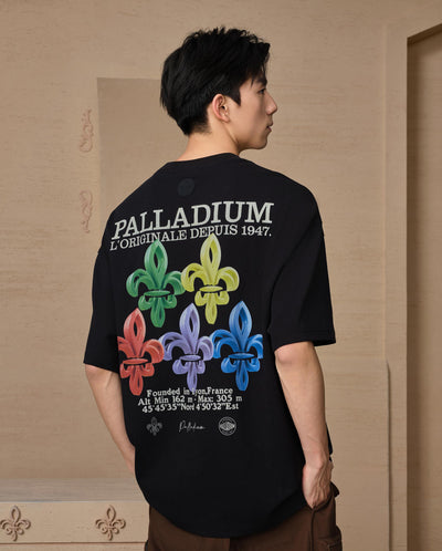 109815-032 | MEN'S PALLADIUM LOGO LOOSE FIT COTTON T-SHIRT | TAP SHOE