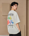 109815-232 | MEN'S PALLADIUM LOGO LOOSE FIT COTTON T-SHIRT | VANILLA ICE