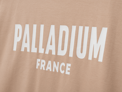 1710934-277 | UNISEX PALLADIUM FRANCE LOGO COTTON T-SHIRT | CUBAN SAND