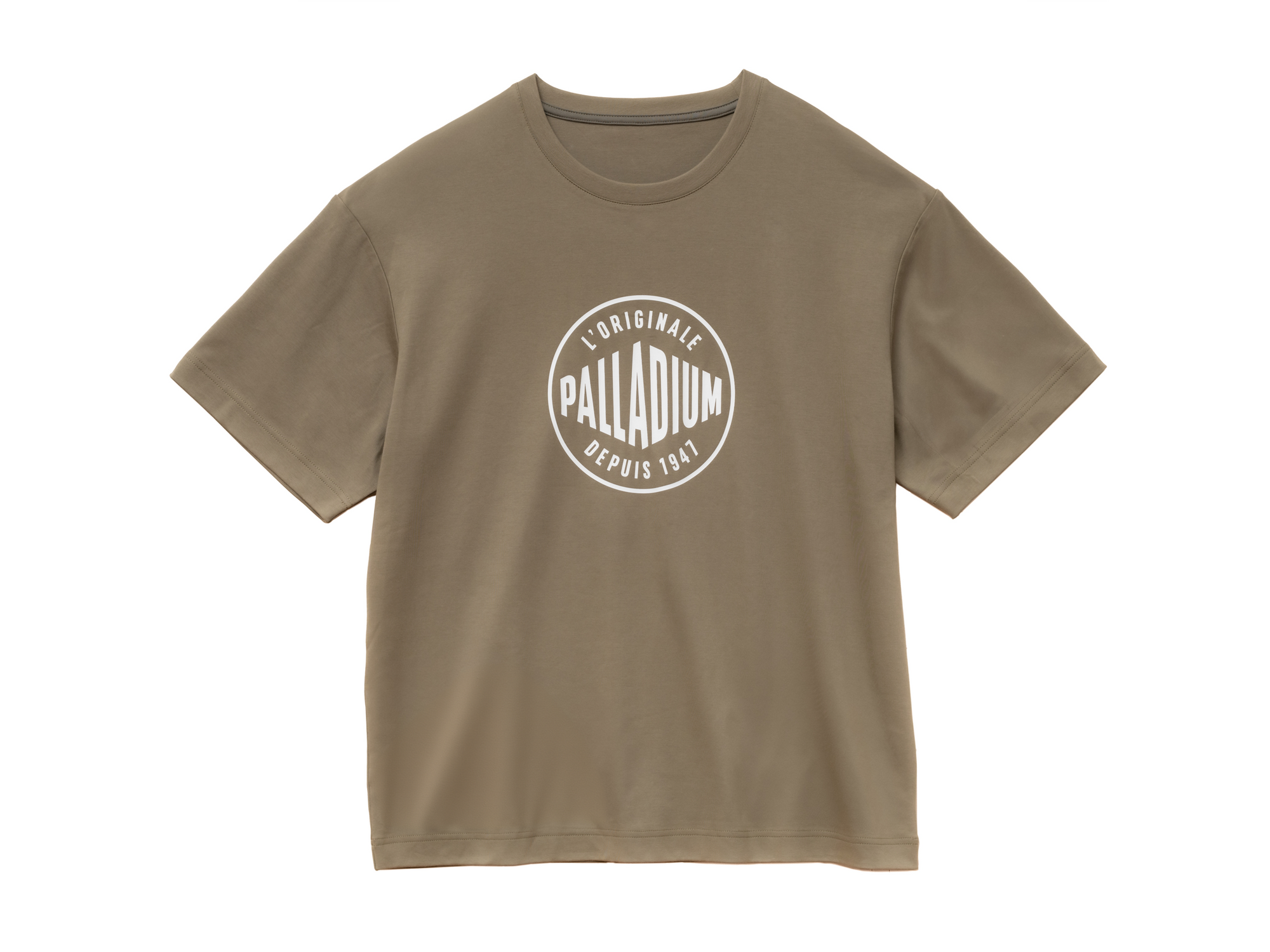 1710934-377 | UNISEX PALLADIUM FRANCE LOGO COTTON T-SHIRT | DUSKY GREEN