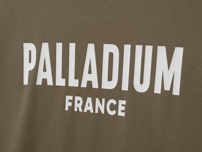 1710934-377 | UNISEX PALLADIUM FRANCE LOGO COTTON T-SHIRT | DUSKY GREEN
