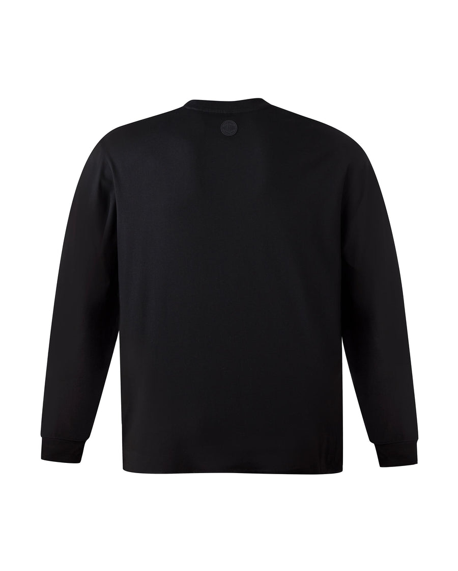1711711-008 | UNISEX 3D POCKETS LONG SLEEVES T-SHIRT | BLACK
