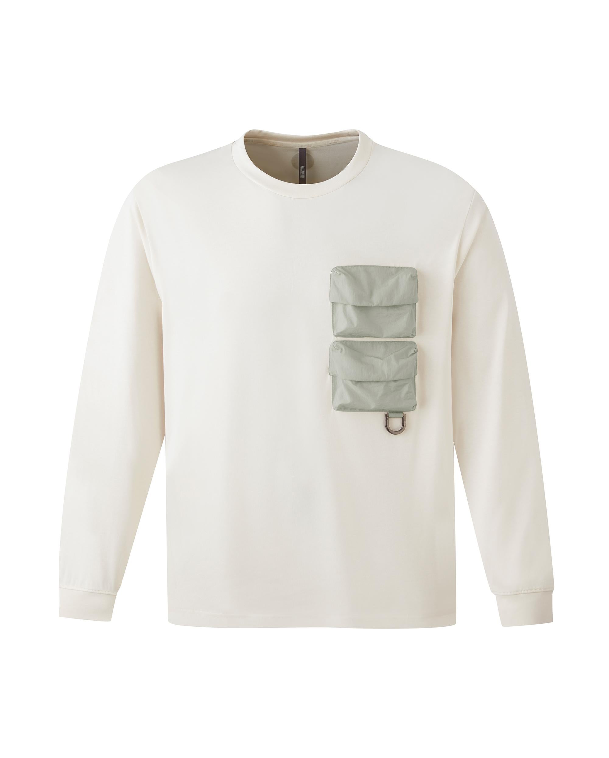 1711711-026 | UNISEX 3D POCKETS LONG SLEEVES T-SHIRT | FRESH GREY
