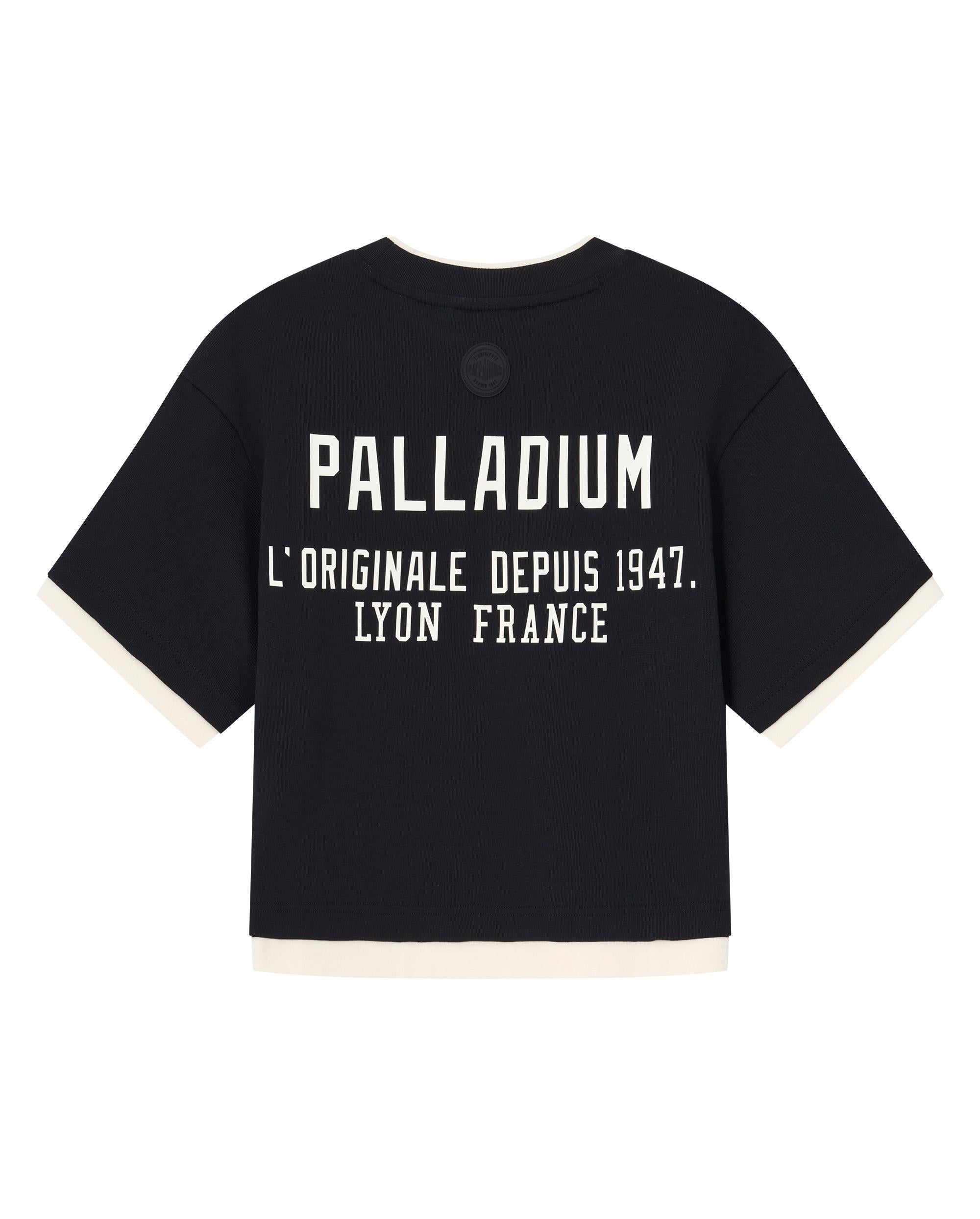 1910439-032 | WOMEN'S IRIS LOGO LAYERED COTTON T-SHIRT