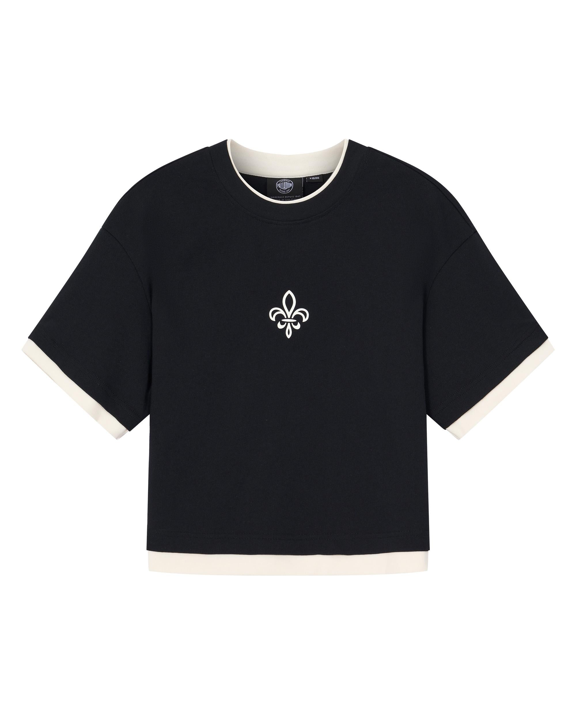 1910439-032 | WOMEN'S IRIS LOGO LAYERED COTTON T-SHIRT