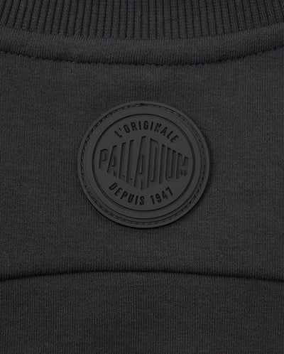 1910443-032 | WOMEN'S PALLADIUM LOGO IRREGULAR HEM SWEATSHIRT | TAP SHOE