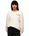 1910443-262 | WOMEN'S PALLADIUM LOGO IRREGULAR HEM SWEATSHIRT | MARSHMALLOW