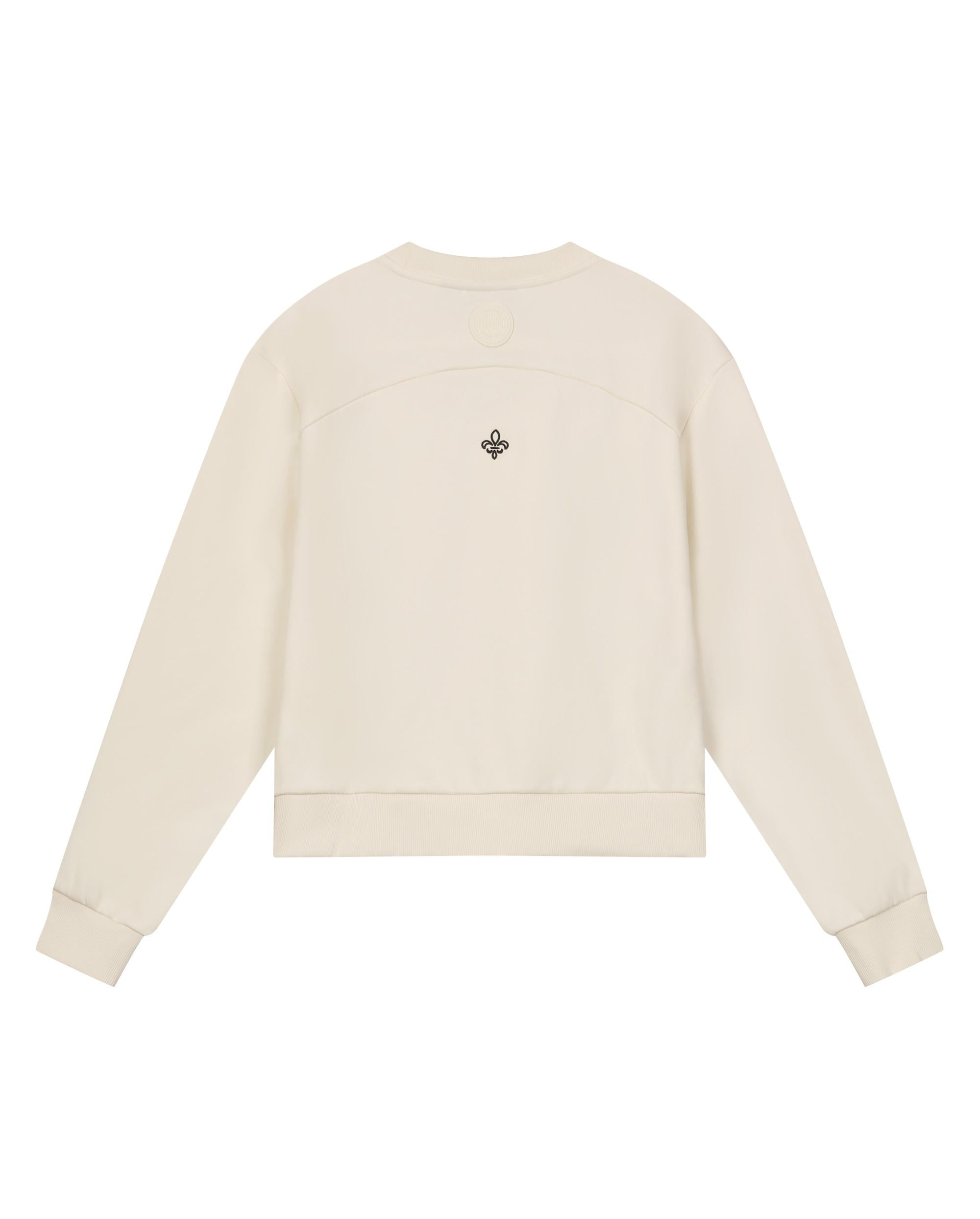 1910443-262 | WOMEN'S PALLADIUM LOGO IRREGULAR HEM SWEATSHIRT | MARSHMALLOW