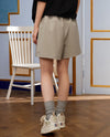 1910469-031 | WOMEN'S PALLADIUM LOGO SHORTS | FLINT GRAY