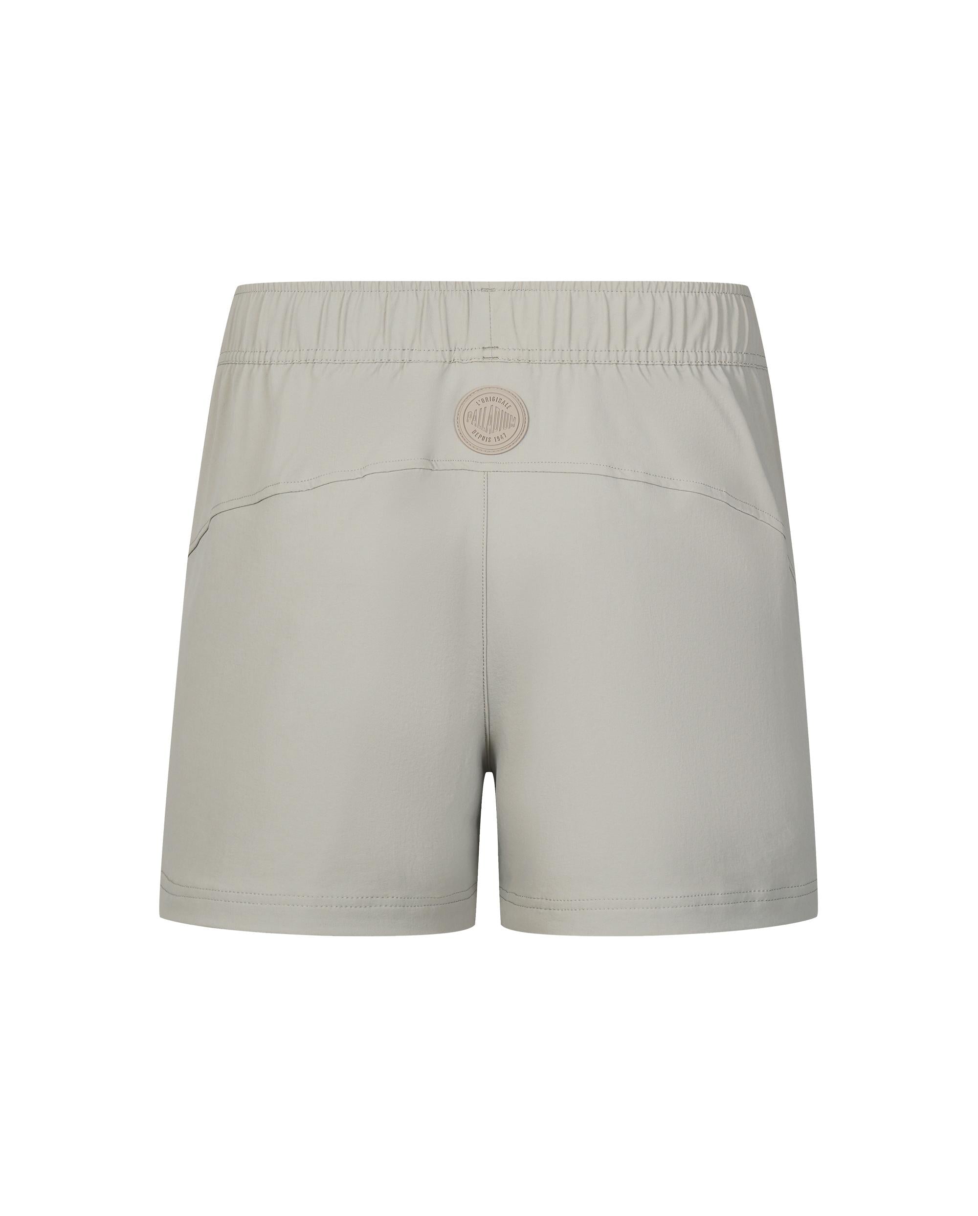 1910469-031 | WOMEN'S PALLADIUM LOGO SHORTS | FLINT GRAY