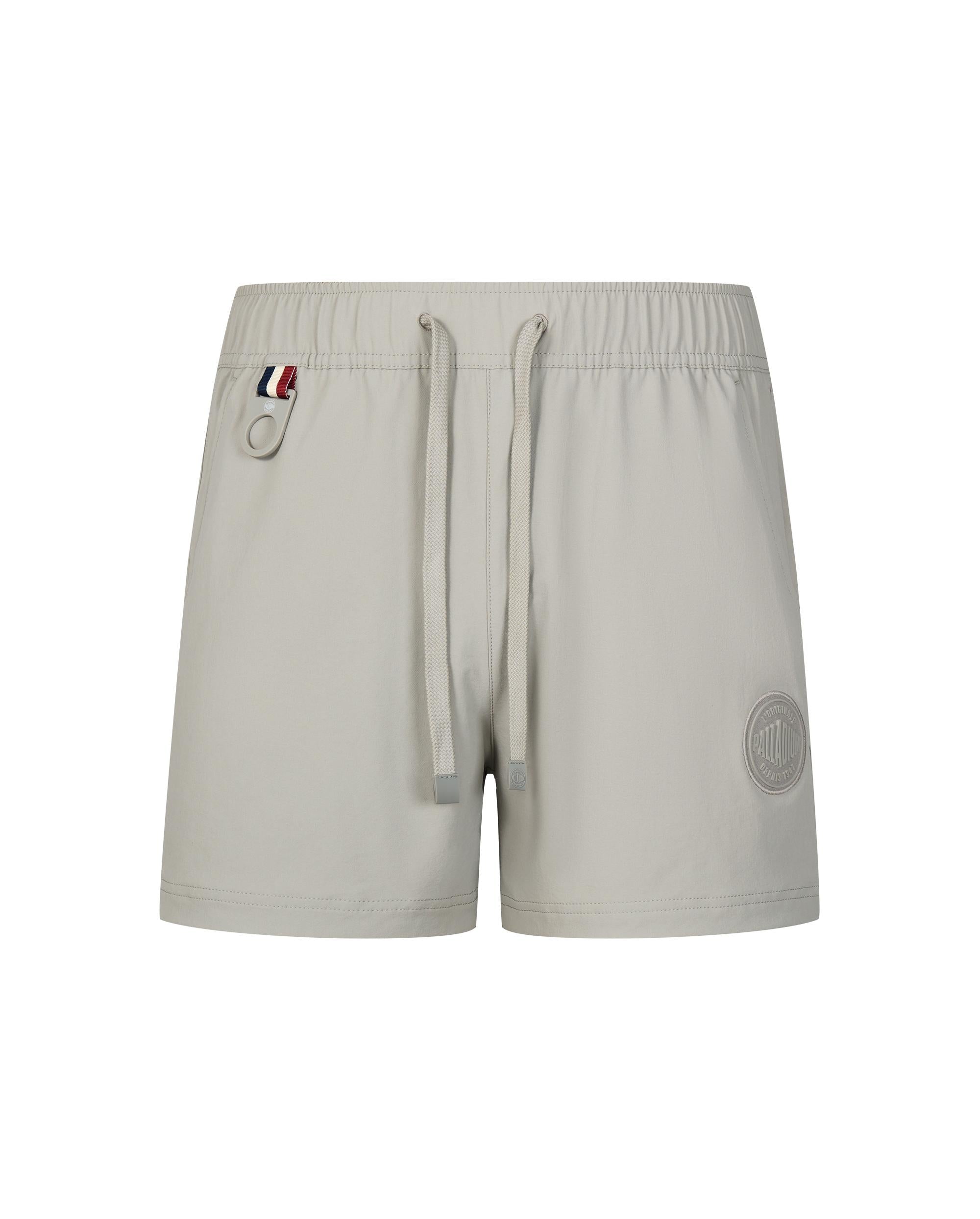 1910469-031 | WOMEN'S PALLADIUM LOGO SHORTS | FLINT GRAY