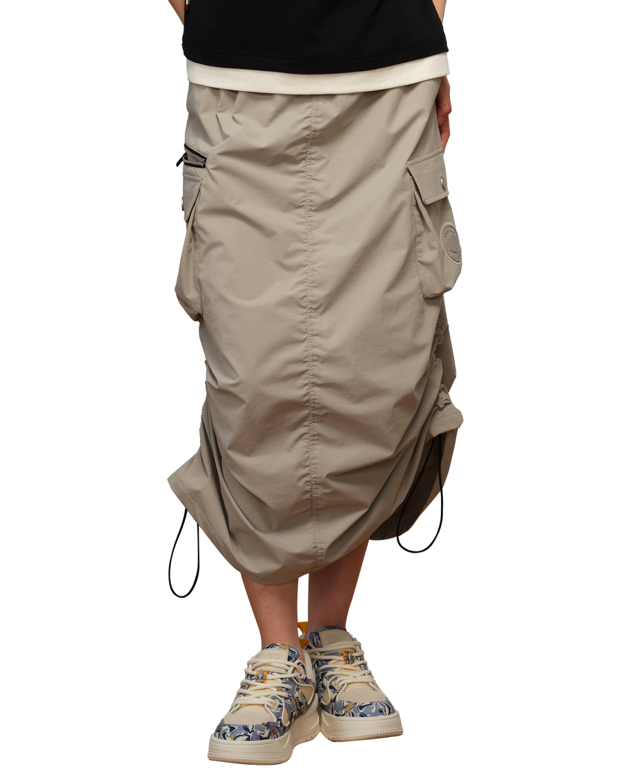 1910474-031 | WOMEN'S PALLADIUM LOGO CARGO SKIRT | FLINT GRAY